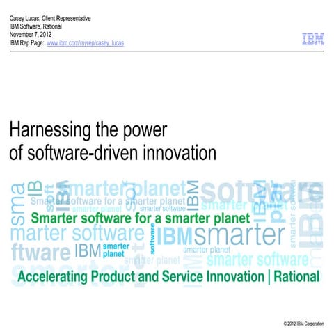 Executive level presentation software driven innovation