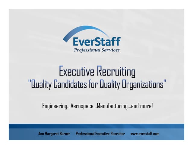 Executive Recruiting Presentation