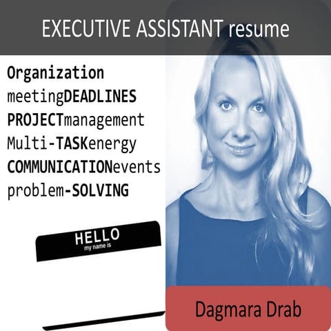 Executive assistant resume 