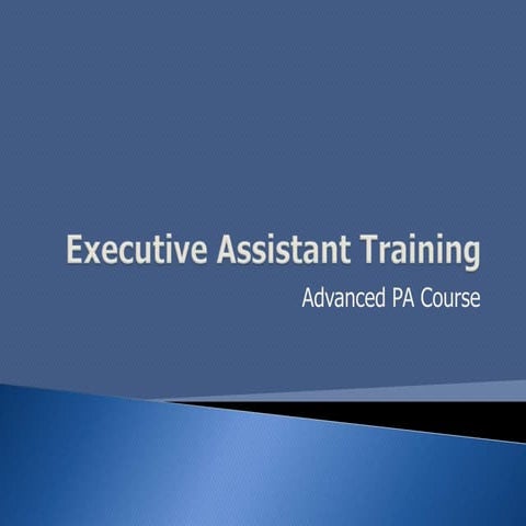 Executive Assistant Training - Advanced PA Training