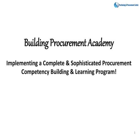 Executive briefing procurement academy v2015 11-nov