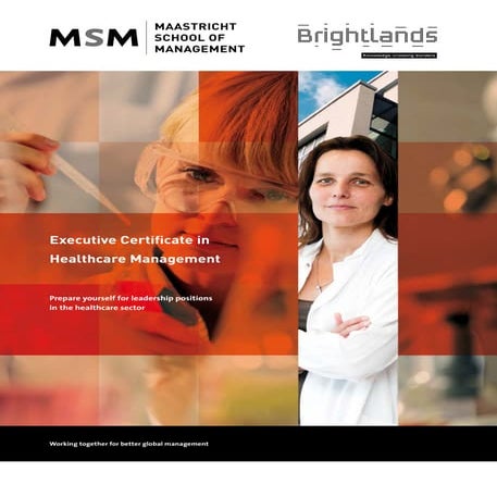Executive certificate in healthcare management