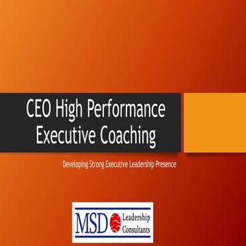 Executive coaching pdf