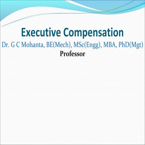 Executive compensation