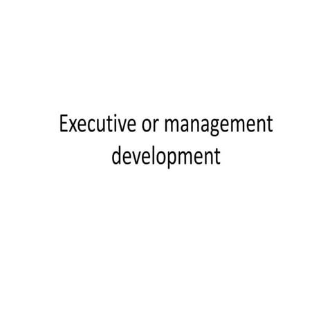 Executive development l9