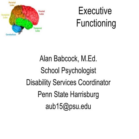 Executive functioning for students