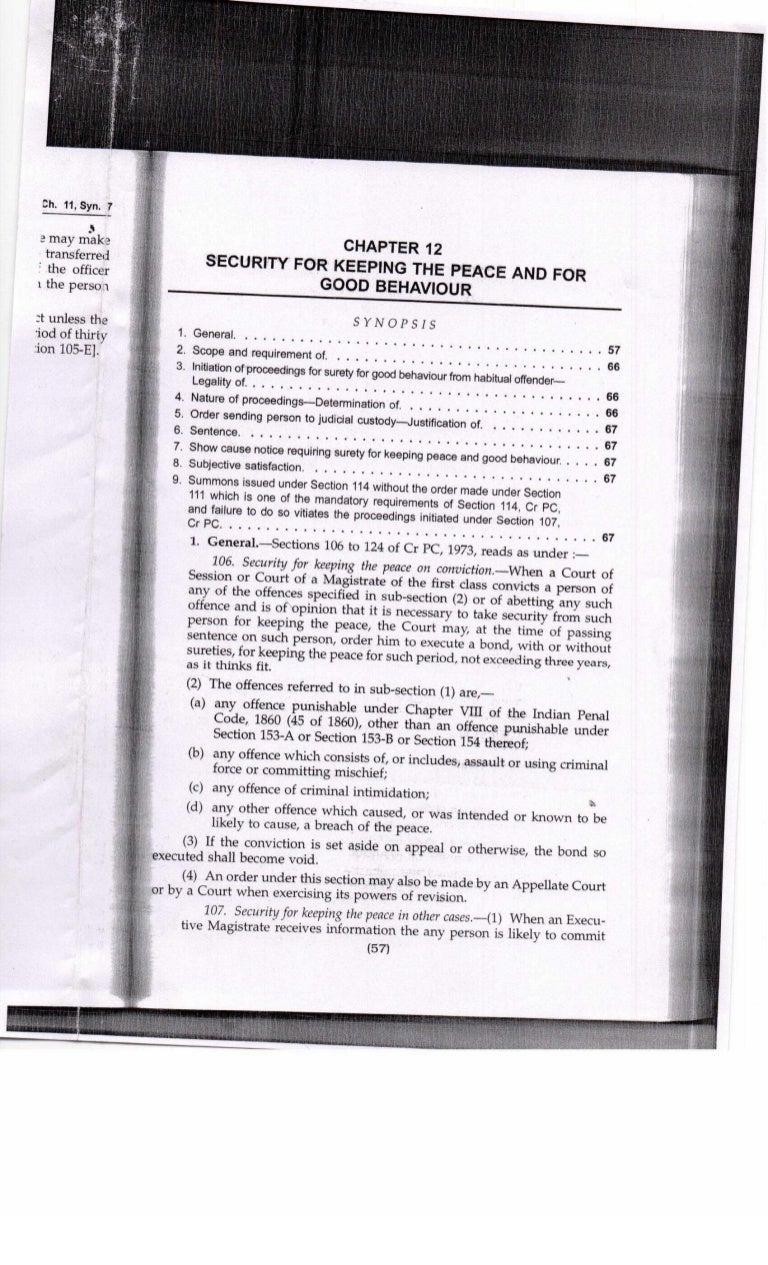 Executive Magistrate Sections And Forms