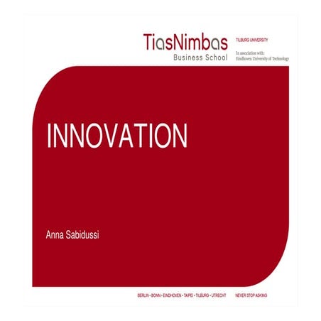 Innovation and entrepreneurship