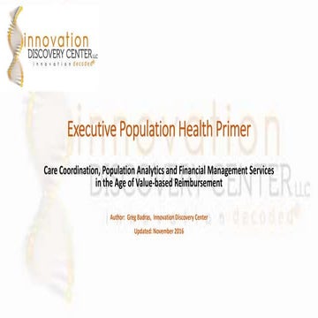 Executive population health primer