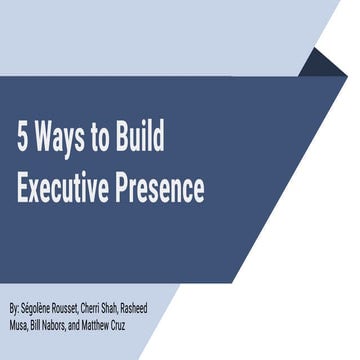 Executive presence 
