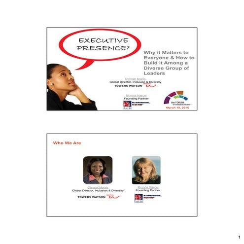Executive Presence: Why It Matters & How to Build It Among a Diverse Group of...
