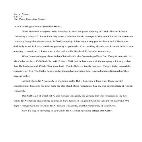 Executive speech | DOCX