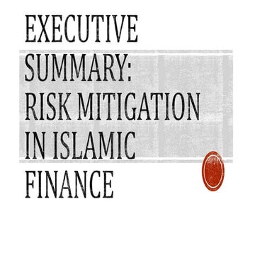 Executive Summary Risk Management 