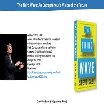 Executive summary - The Third Wave: An Entrepreneur's Vision of the Future (P...