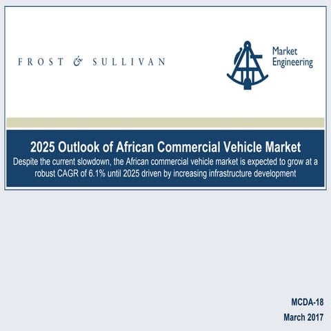 Executive Summary of 2017 African Commercial Vehicle Industry