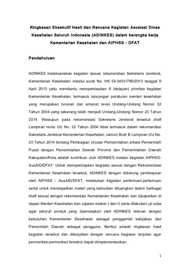 Executive Summary Adinkes-Aiphss