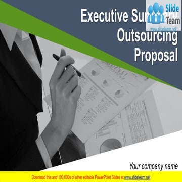 Executive Summary Outsourcing Proposal PowerPoint Presentation Slides 