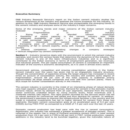 industrial analysis of Pakistan cement industry | DOCX