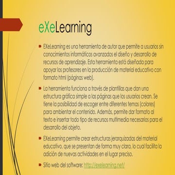 Tutorial básico de eXeLearning | PDF