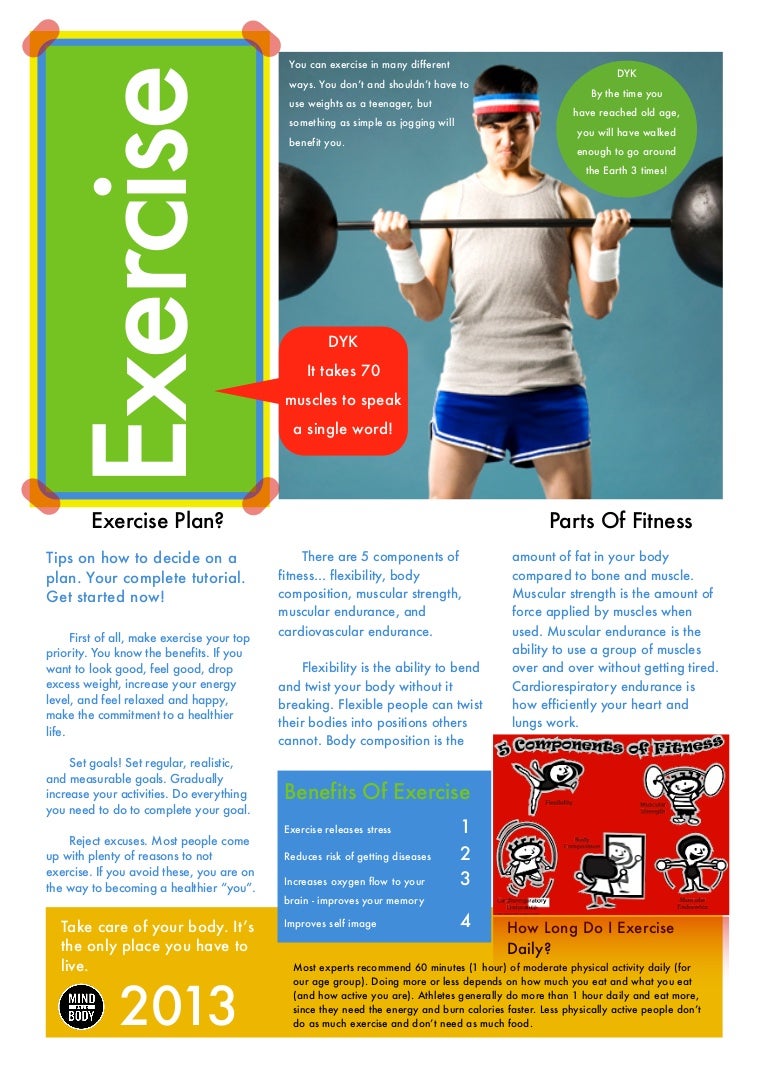exemplar fitness brochure fitness brochure