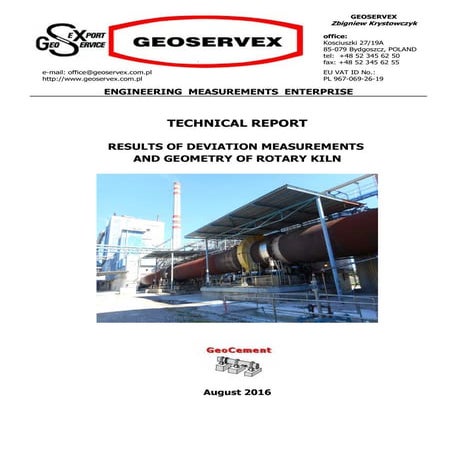 Exemplary report-rotary-kiln-alignment