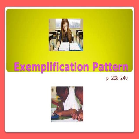 Exemplification Pattern