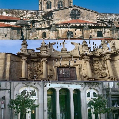 Exemplo. tres epocas, tres estilos