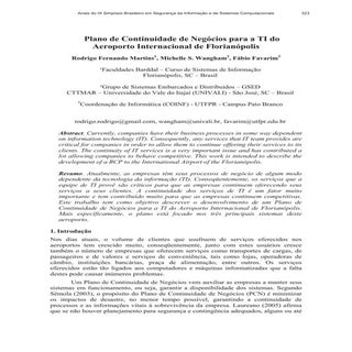 Exemplo de plano de continuidade de ti