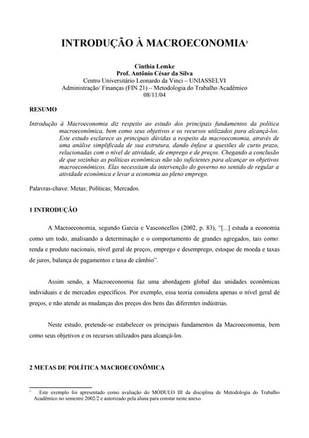 Exemplo de um artigo cientifico ( m...