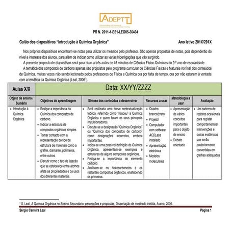 Exemplo guião Plano de Aula