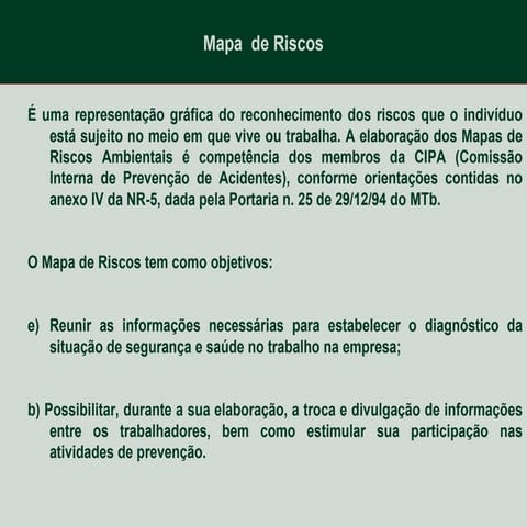 Exemplos De Mapas De Riscos | PPT