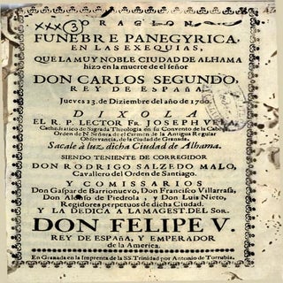 Exequias por Carlos segundo