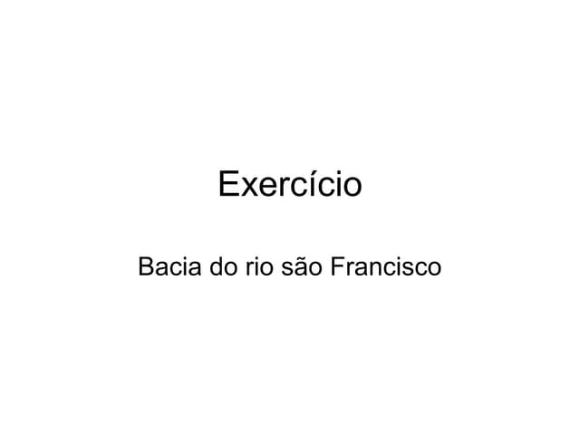 Exercício geografia