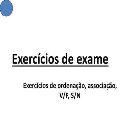 Exercícios de Exames de Geologia de 10º ano