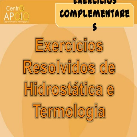 www.aulasdefisicaapoio.com - Física -  Exercícios Resolvidos de Hidrostática ...