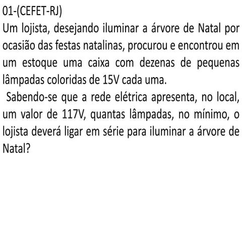 Exercícios de resistores