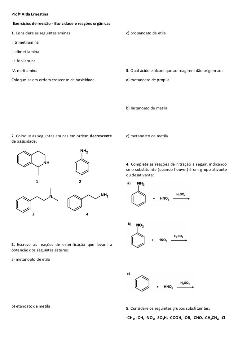 Exercícios Sobre Reações Exotérmicas E Endotérmicas 9 Ano