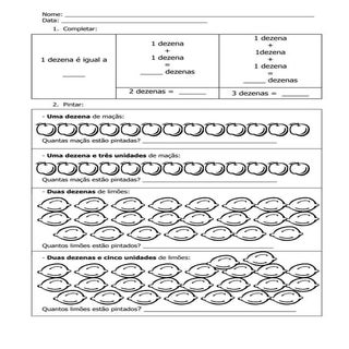 Exercícios dezena iii