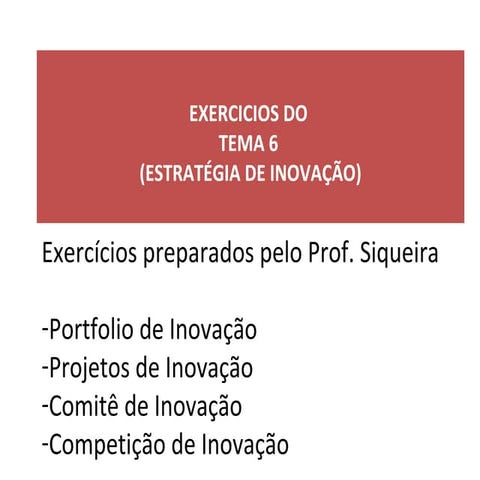 Exercícios m6