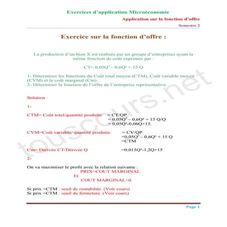 Exercice corrige-sur-la-fonction-offre