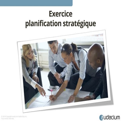 Exercice de planification stratégique