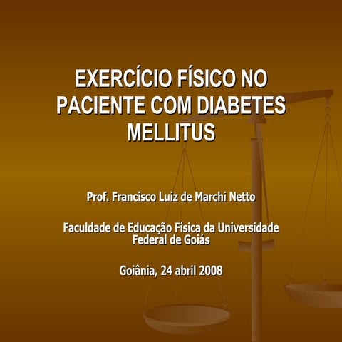 Exercicio Físico No Controle Do Diabetes Mellitus
