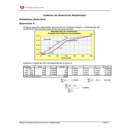 Exercicio resolvidos de estatistica 2