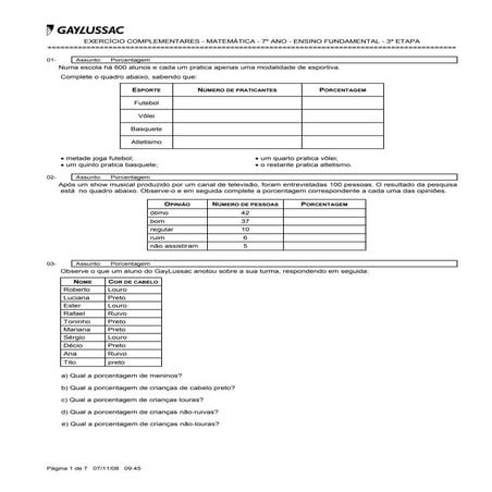 Exercicios complementares -_matematica_-7o ano_3a_[1]