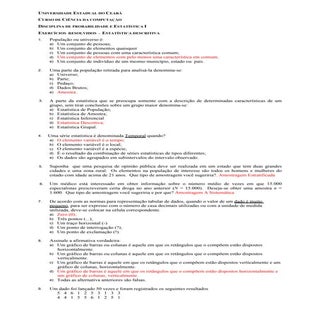 Exercicios resolv estatistica