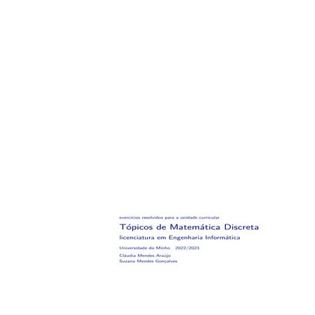 Exercicios Resolvidos Df Matem tica Discreta PDF