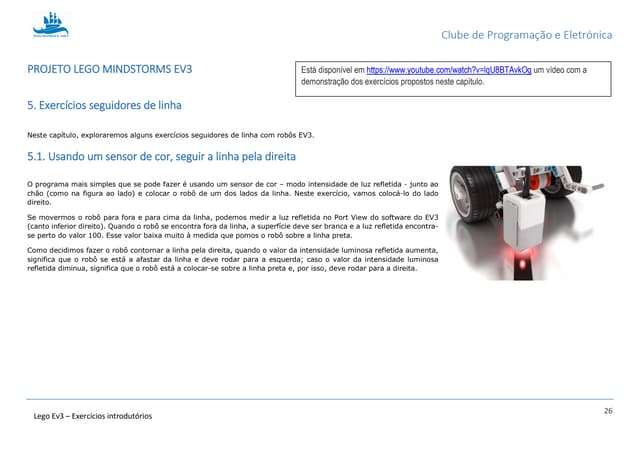 EV3#7: Exercicios seguidor de linha
