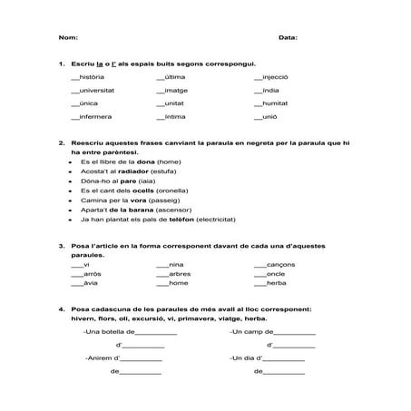 Exercicis apòstrofs i contraccions copia