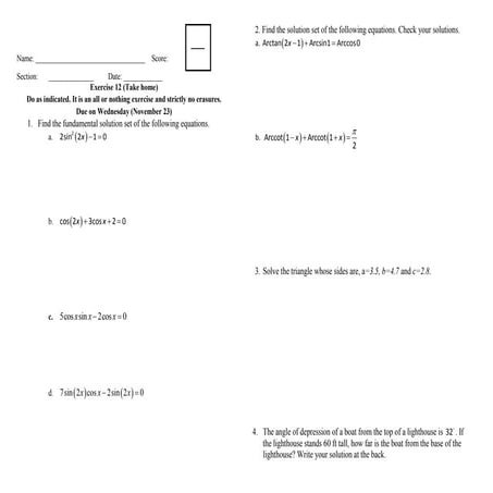 Exercie 12 (take home)