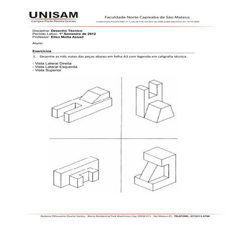 Aula 1 - Introdução ao Desenho Técnico | PDF